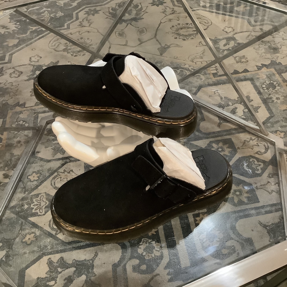 Dr. Martens Black Suede Mules - Picture 3 of 3